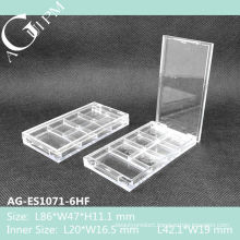 AG-ES1071-6HF Transparent Rectangular Eye Shadow Case